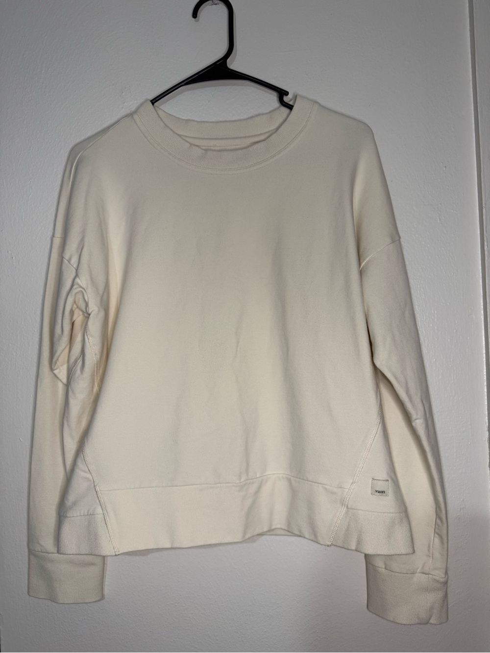 Vuori Sedona Crew Sweatshirt Ivory Cream No Size Tag See Measurements